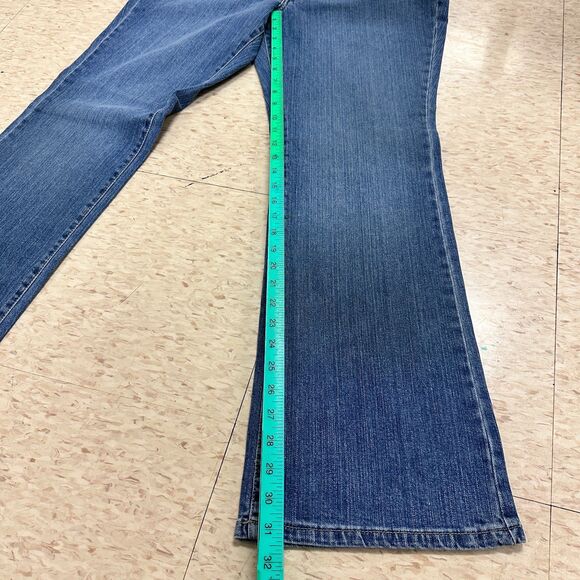 Kikit bootcut women jeans size 12 medium wash NWT Western Bohemian Casual Denim - Picture 2 of 6